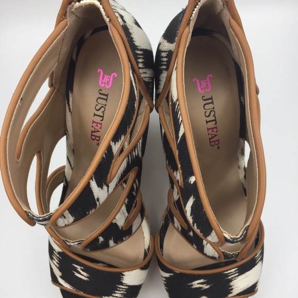 🍁JustFab LosFeliz Wedge Platform Sandals - Picture 4 of 7